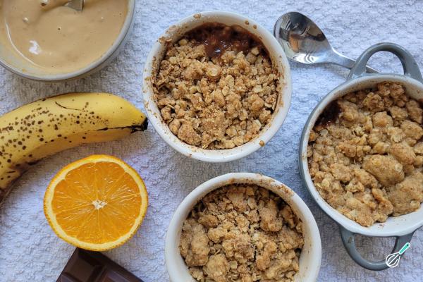 Crumble de Banana com Chocolate: O Segredo da Sobremesa Crocante