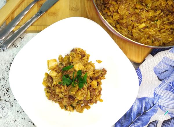 Arroz de Fraldinha Molhadinho: O Prato Único que Salva o Almoço