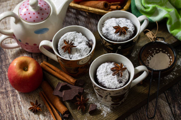 Muffin de Chocolate com Canela: O Truque da Massa Úmida