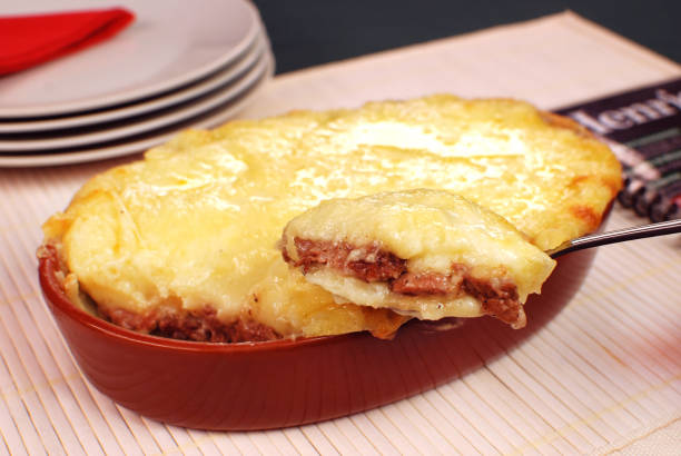 Escondidinho de Batata com Carne Seca e Cream Cheese Crocante Escondidinho de Batata com Carne Seca e Cream Cheese Crocante