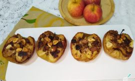 Maçãs Assadas Air Fryer Canela Castanhas: Sobremesa Fit