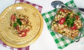 Salada de Feijão Fradinho com Calabresa e Bacon