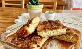 Bolo de Maçã sem Farinha: Aveia e Maçãs