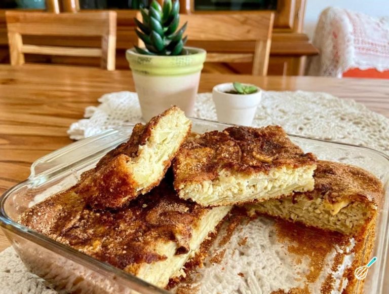 Bolo de Maçã sem Farinha: Aveia e Maçãs