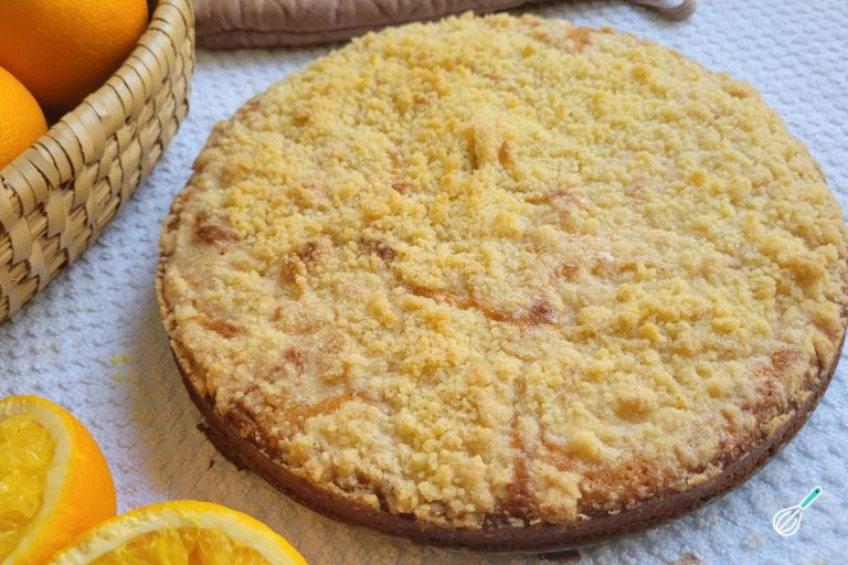 Cuca Alemã Laranja Farofa Crocante