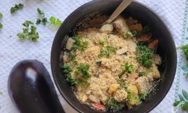 Farofa Colorida de Berinjela: Sabor Vibrante