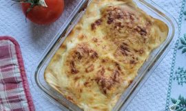 Lasanha Frango Queijo Molho Branco