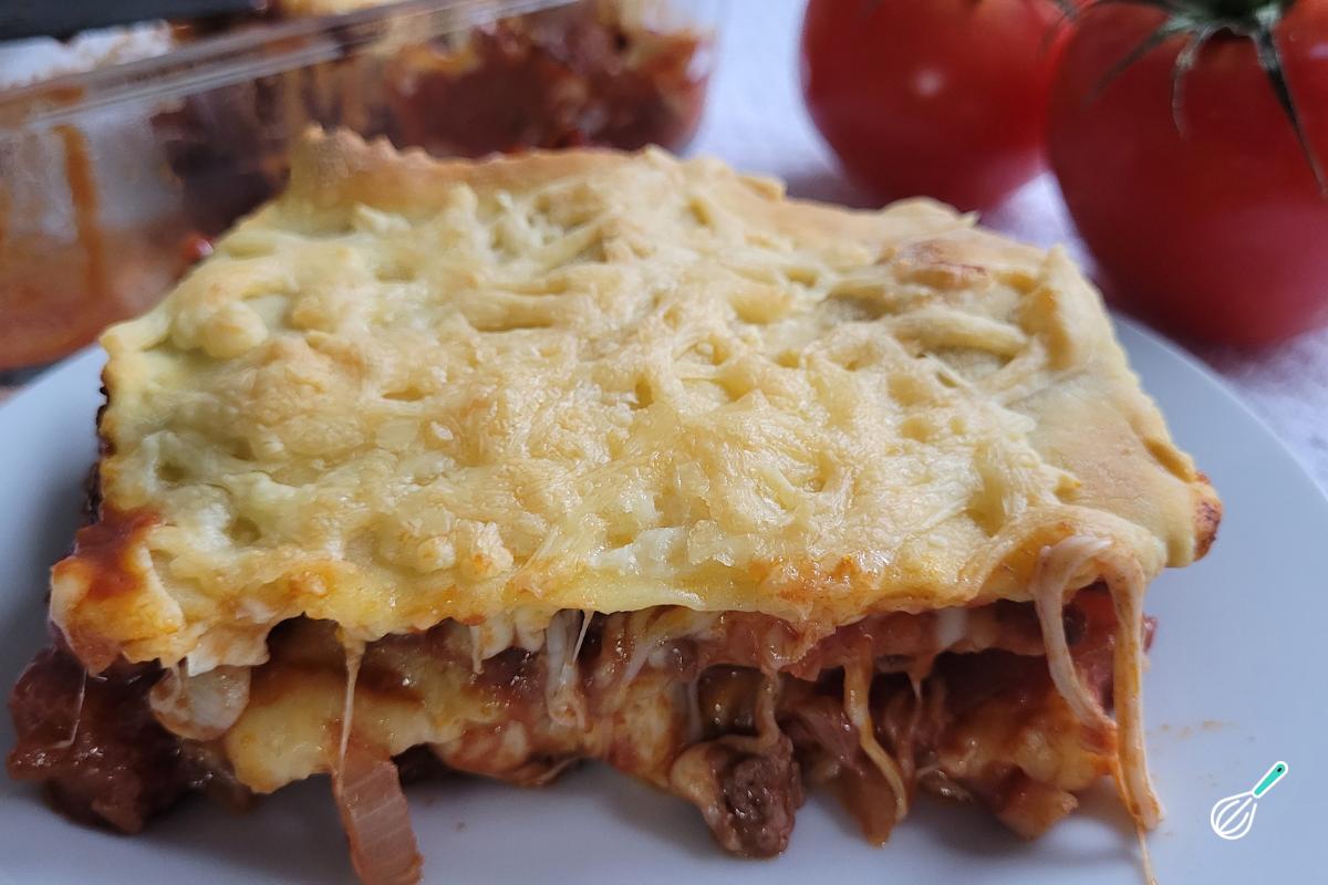 Lasanha Air Fryer: Molho e Queijo