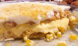 Pavê de Abacaxi com Bolacha Champanhe que Não Encharca