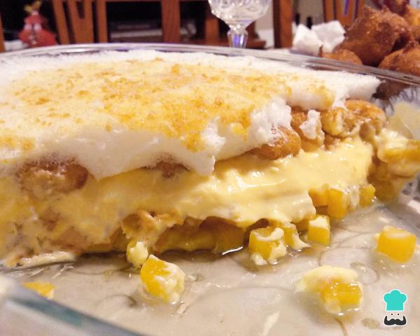 Pavê de Abacaxi com Bolacha Champanhe que Não Encharca