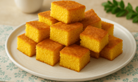 Bolo de Fubá Vegano Sem Ovos