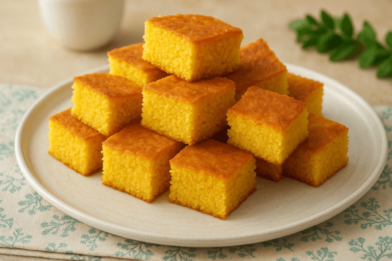 Bolo de Fubá Vegano Sem Ovos