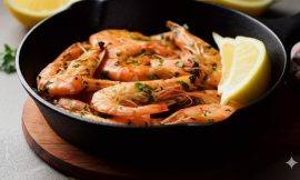 Camarão frito com casca sabor incrível