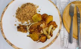 Frango com Batata Doce Assado: O Segredo para a Suculência