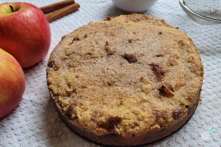 Cuca Maçã Farofa Crocante Deliciosa