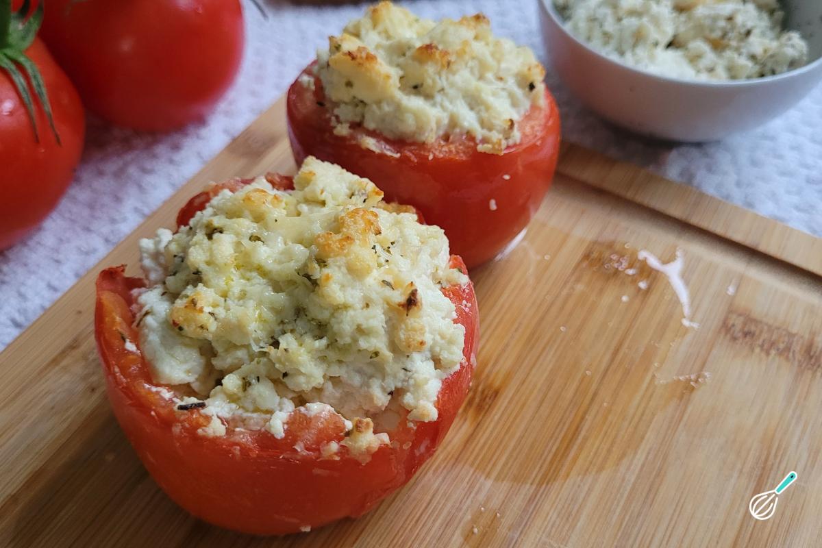 Tomates Recheados Ricota Simples Rápido