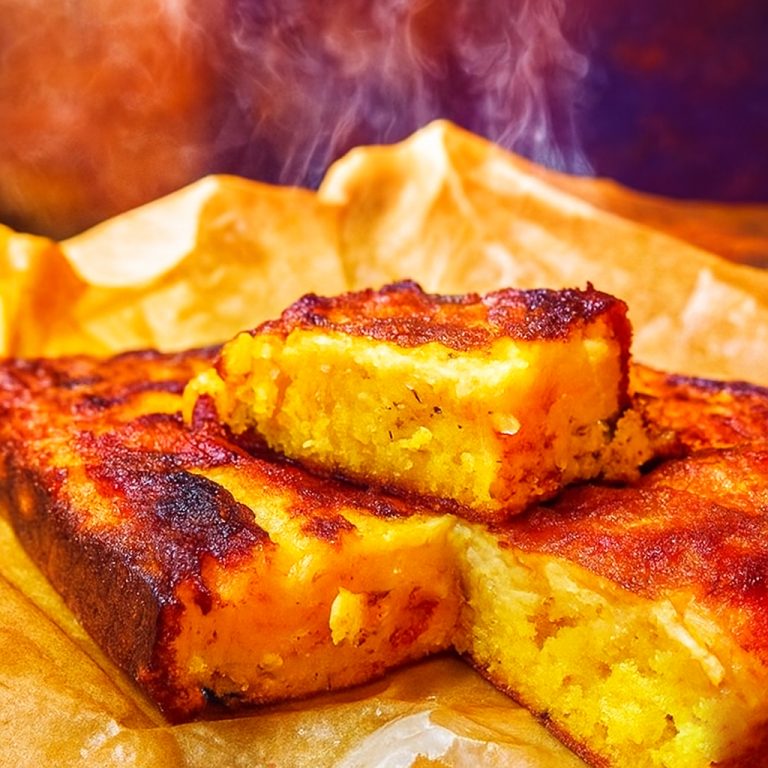 Sopa Paraguaia Tradicional com Flocos Milho