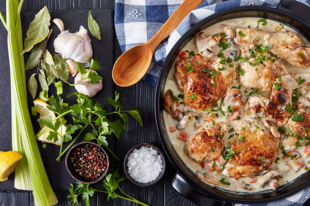 Frango ao Molho Cremoso de Limão e Iogurte