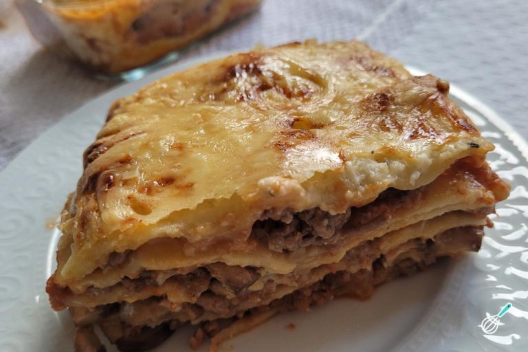 Lasanha Air Fryer Molho Cogumelos