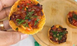 Tortinhas de grão-de-bico saborosas e práticas