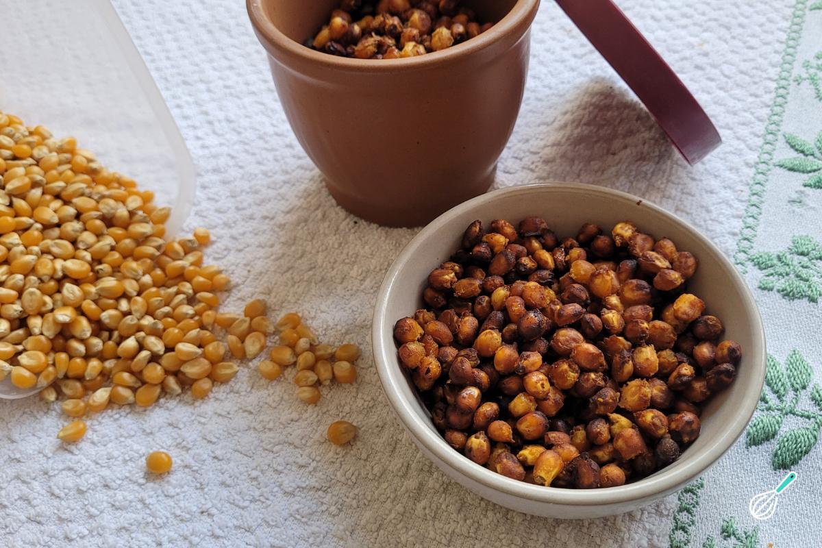 Milho Crocante: Mostarda e Mel Milho Crocante: Mostarda e Mel