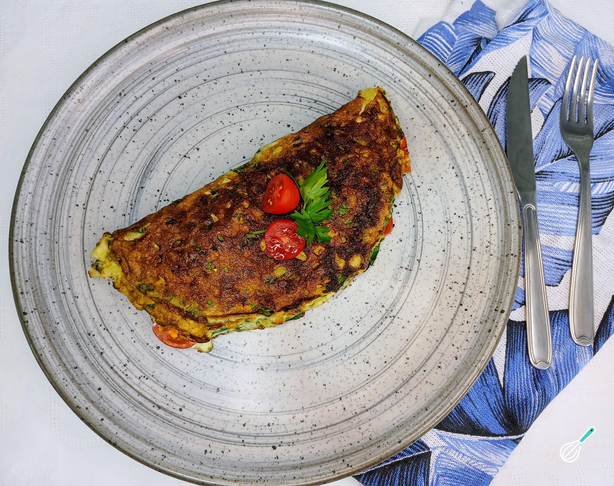 Omelete Espinafre Tomate: Receita Simples Omelete Espinafre Tomate: Receita Simples