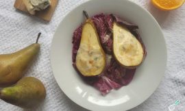 Pera Assada Gourmet: Gorgonzola, Mel e Laranja