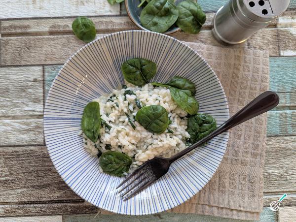 Risoto Espinafre: Prato Chef Caseiro