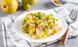 Salada de Agrião e Pêra com Molho Asiático Refrescante