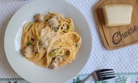 Macarrão cremoso linguiça toscana