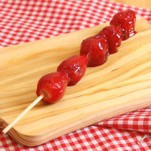 Morango do Amor: Doce Crocante Brilhante!