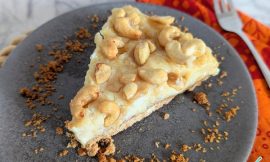 Receita: Torta Cremosa de Castanha de Caju Caramelizada