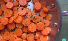 Cenoura cozida simples e saudável