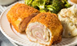 Rolinhos de Filé de Frango com Presunto e Queijo