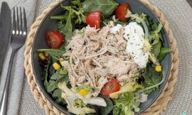 Salada de Frango Desfiado com Iogurte: Leveza e Sabor