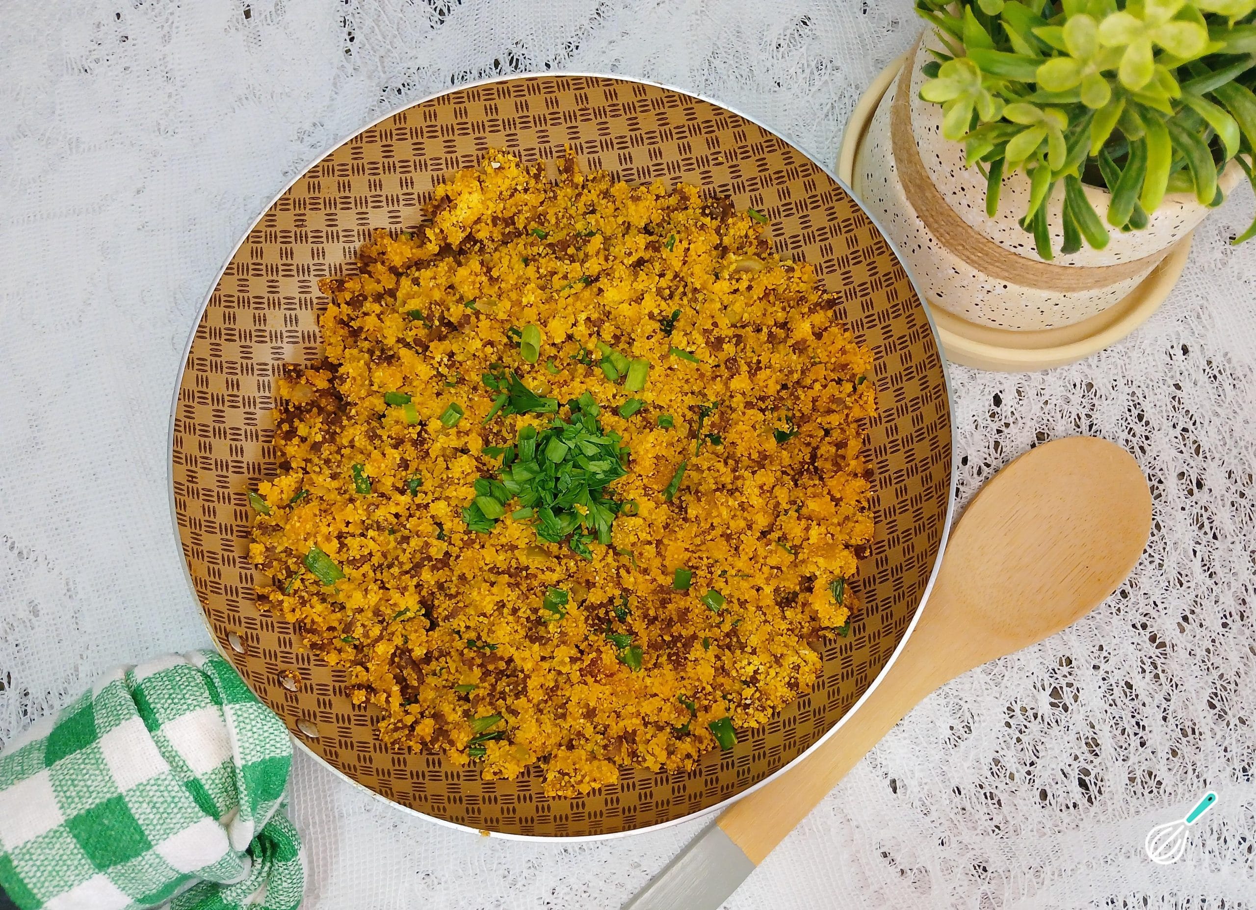 Cuscuz Carne Moída Marcante Preparado Na Frigideira Cuscuz Carne Moída Marcante Preparado Na Frigideira