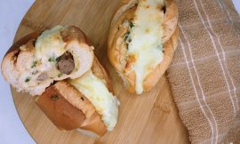 Pão de alho com coração sabor inigualável