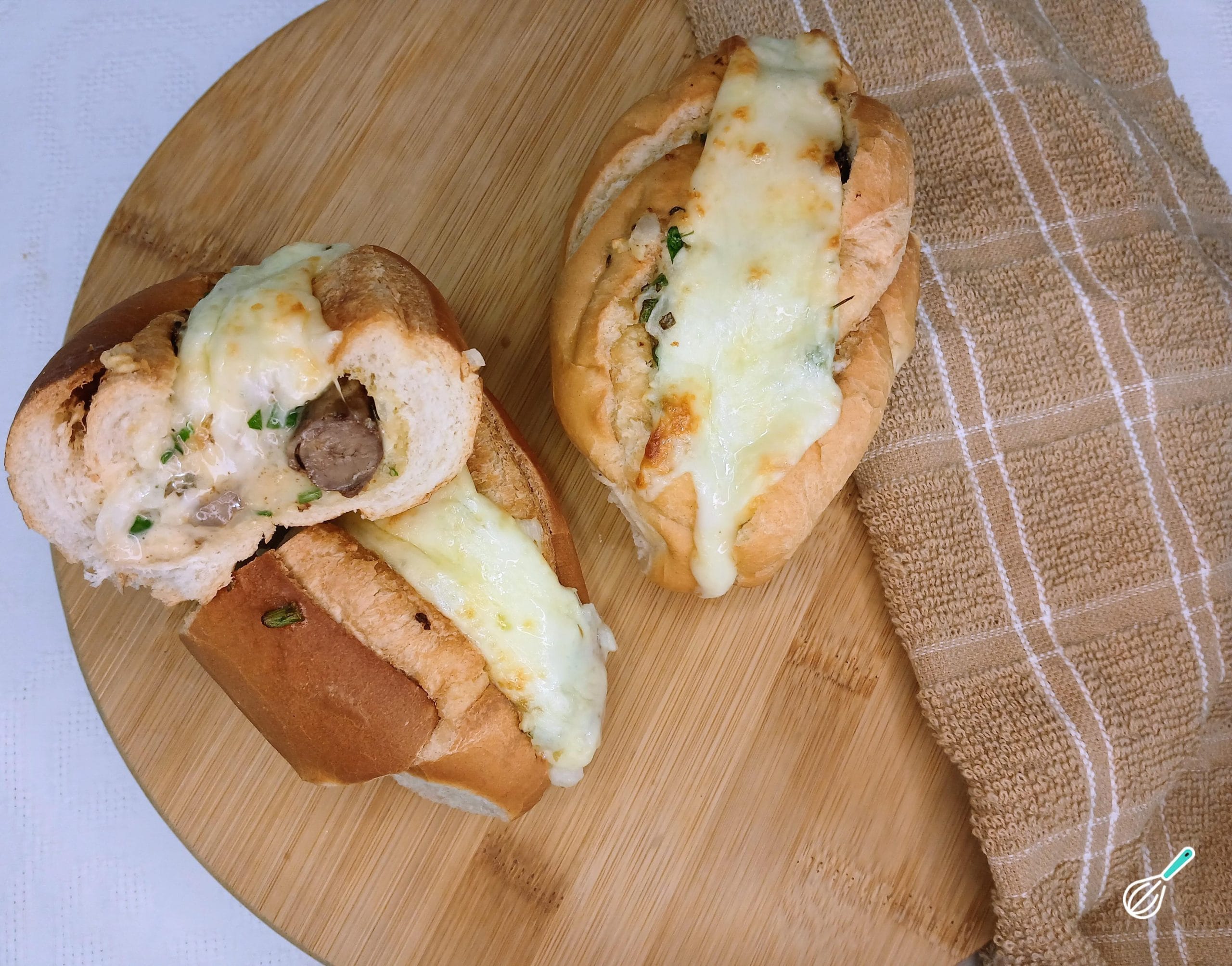 Pão de alho com coração sabor inigualável Pão de alho com coração sabor inigualável