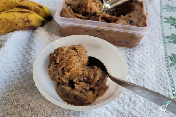 Sorvete de Banana Dourada Leite Pó Surpreendente