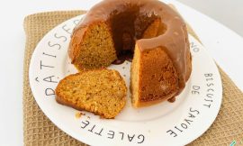 Bolo de doce leite mistura assada para saborear