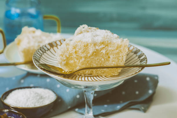 Bolo de Coco Gelado Vegano Sem Glúten