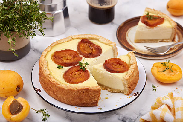 Torta de Ricota com Damasco Diet Torta de Ricota com Damasco Diet