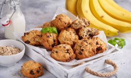 Bolo de Banana e Aveia