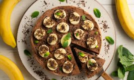 Bolo de Banana com Chocolate