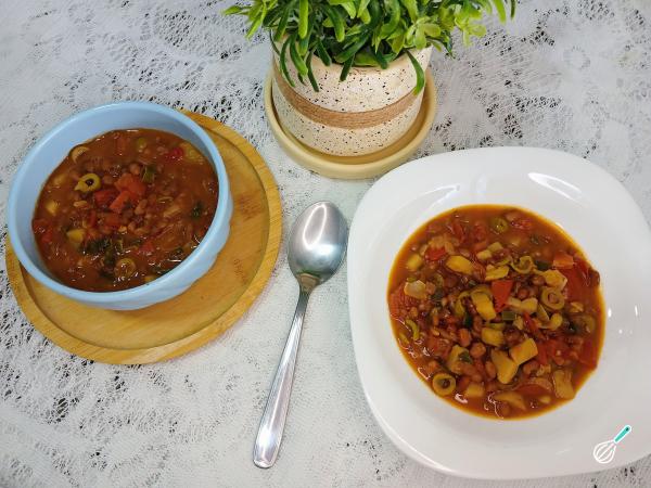 Feijão batata tomate sabor que vai surpreender