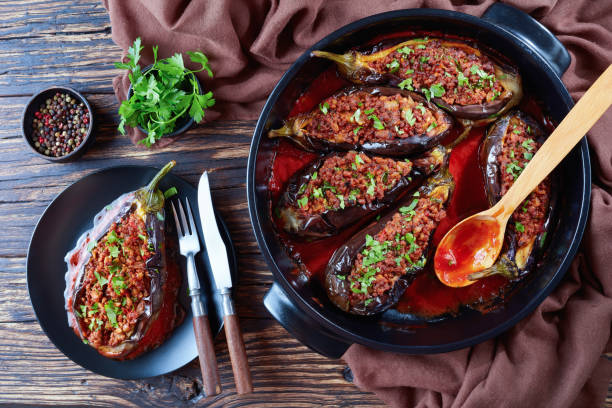 Frango Assado com Berinjela e Tomate Leve e Saboroso