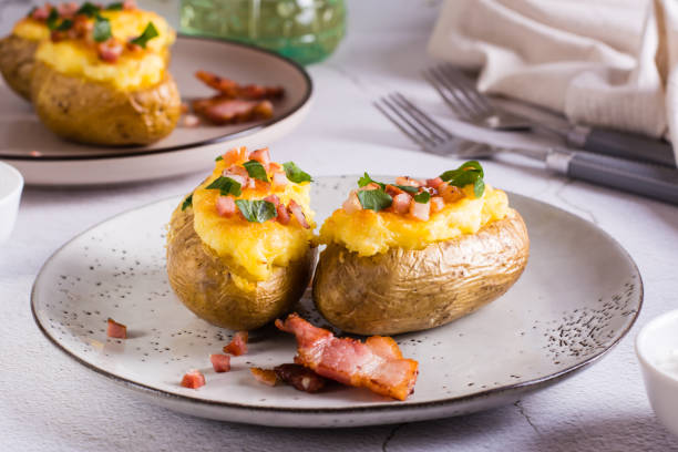 Batata Recheada Airfryer: Bacon Crocante e Queijo Cremoso