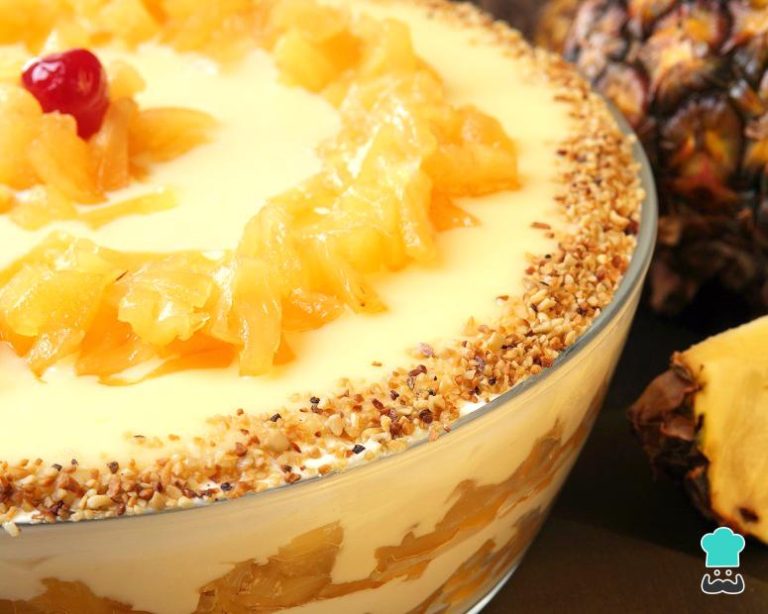 Pavê Abacaxi Biscoito Maizena Clássico Refrescante Sobremesa