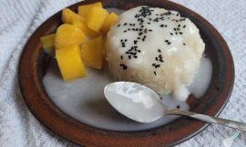 Arroz de Leite Tailandês com Manga sem Leite Condensado