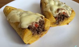 Receita de Banana recheada com carne moída